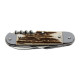 STOVKA hunting folding knife 6-piece with corkscrew, bottle opener and can opener – antler ha