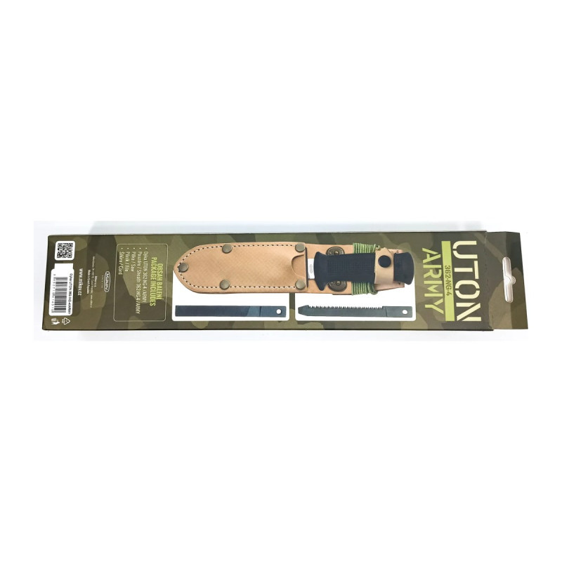 Ніж UTON ARMY з пилкою, напилком та чохлом 362-NG-4