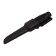 Electrician knife QUATTRO fixed black with boot 349-NH-1