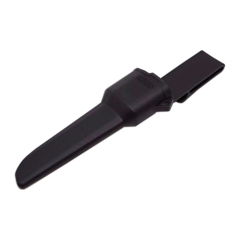 Electrician knife QUATTRO fixed black with boot 349-NH-1