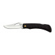 Pocket folding knife CROCODILE black handle scale, blade with hole 243-NH-1/B