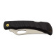 Pocket folding knife CROCODILE black handle scale, blade with hole 243-NH-1/B