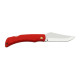 Folding knife CROCODILE red handle scale, blade with pin 243-NH-1/C