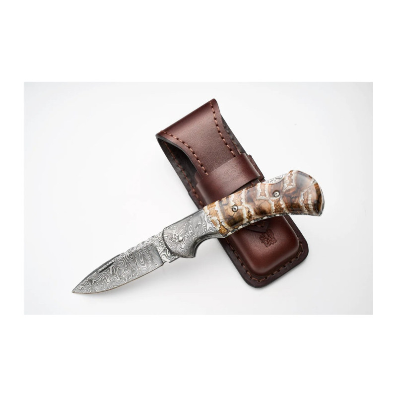 Мисливський складаний ніж HABLOCK EXCLUSIVE – бивень мамонта 220-DM-1