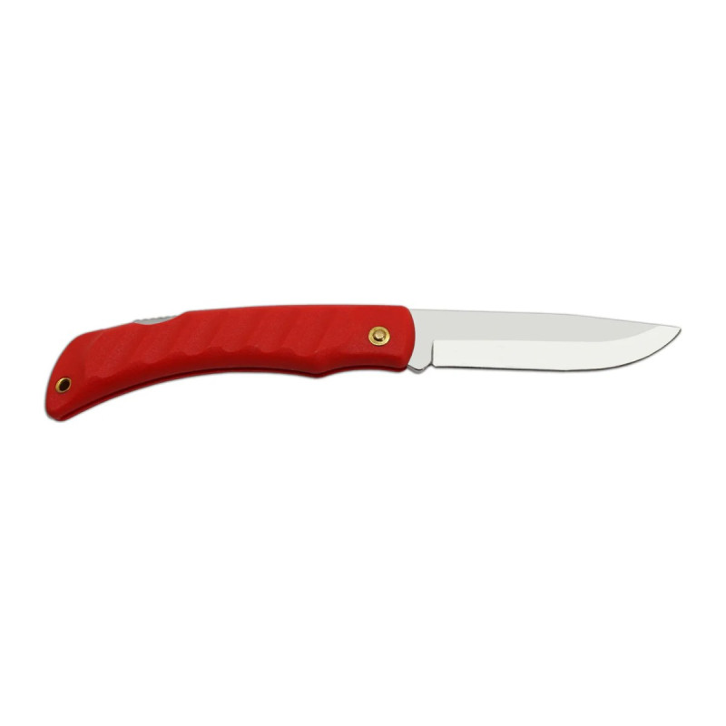 Pocket folding knife CROCODILE red handle scale 243-NH-1
