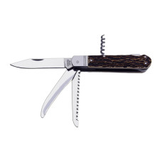 Hunting folding knife FIXIR 4-piece with saw, pick and corkscrew 232-XH-4V
