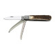 Hunting folding knife FIXIR 3-piece with saw and pick – handle scale antler 232-XP-3