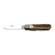 Hunting folding knife FIXIR 6-piece with saw, pick, and corkscrew – handle scale antler 232-XP-6V