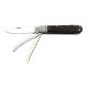 Hunting folding knife FIXIR 3-piece with saw and pricker – handle scale buffalo horn 232-XR-3