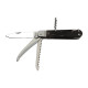 Hunting folding knife FIXIR 4-piece with saw, pick, and corkscrew – buffalo horn handle scale 232-XR-4V