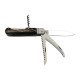 Hunting folding knife FIXIR 4-piece with saw, pick, and corkscrew – buffalo horn handle scale 232-XR-4V