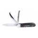 Hunting folding knife FIXIR 4-piece with saw, pick, and corkscrew – buffalo horn handle scale 232-XR-4V
