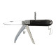 Hunting folding knife FIXIR 6-piece with saw, pick, corkscrew, and bottle and can opener – buffalo horn handle scale 232-XR-6V