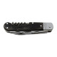 Hunting folding knife FIXIR 6-piece with saw, pick, corkscrew, and bottle and can opener – buffalo horn handle scale 232-XR-6V