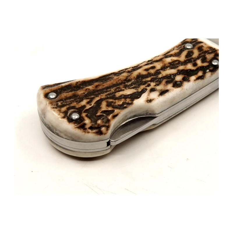 Hunting folding knife HABLOCK – antler handle scale 220-XP-1